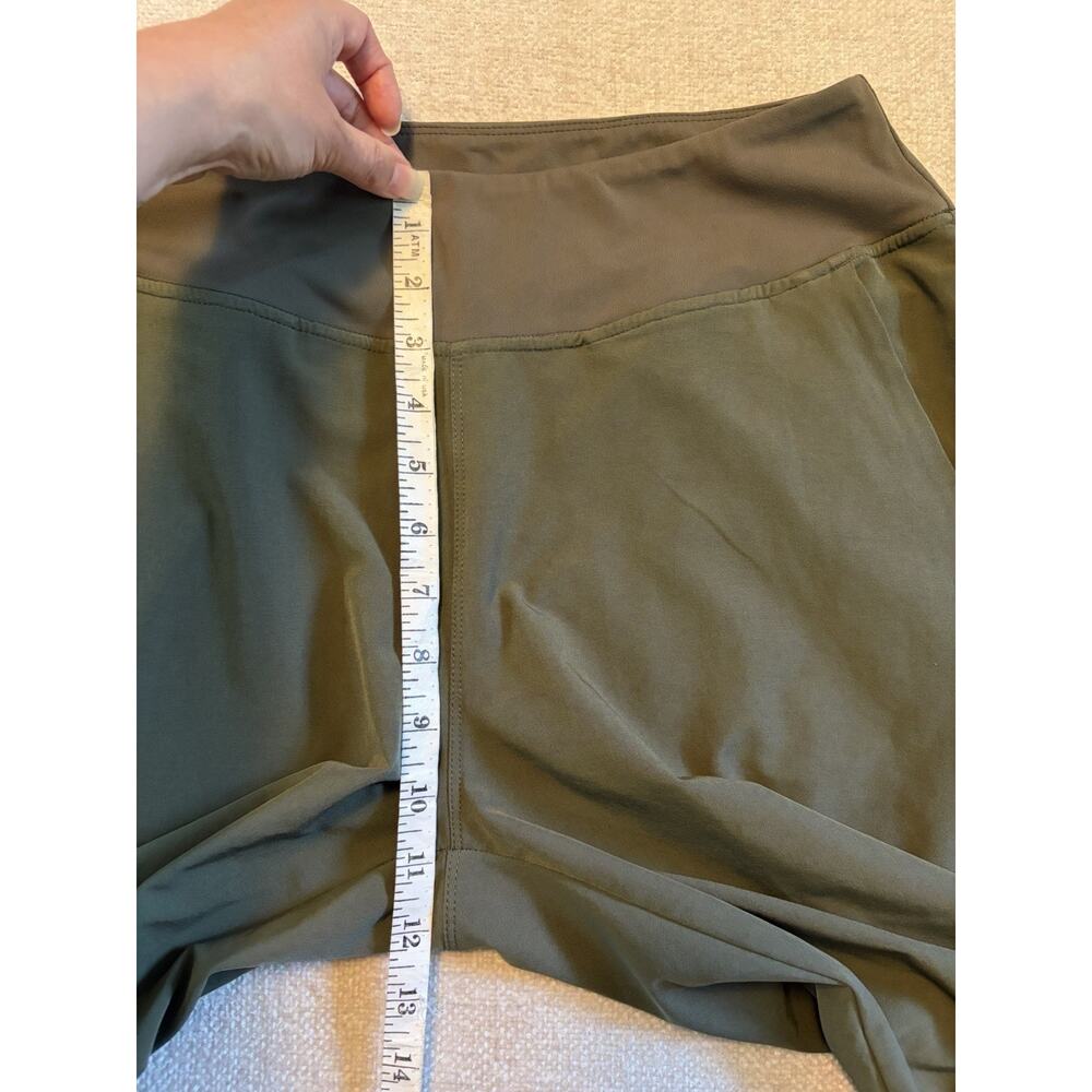 Patagonia Happy Hike Studio Pants Jogger Tapered DWR Zip Pockets Green Medium - Picture 11 of 13